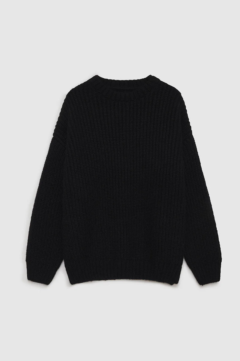 Sydney Crew Sweater - Black - house of lolo