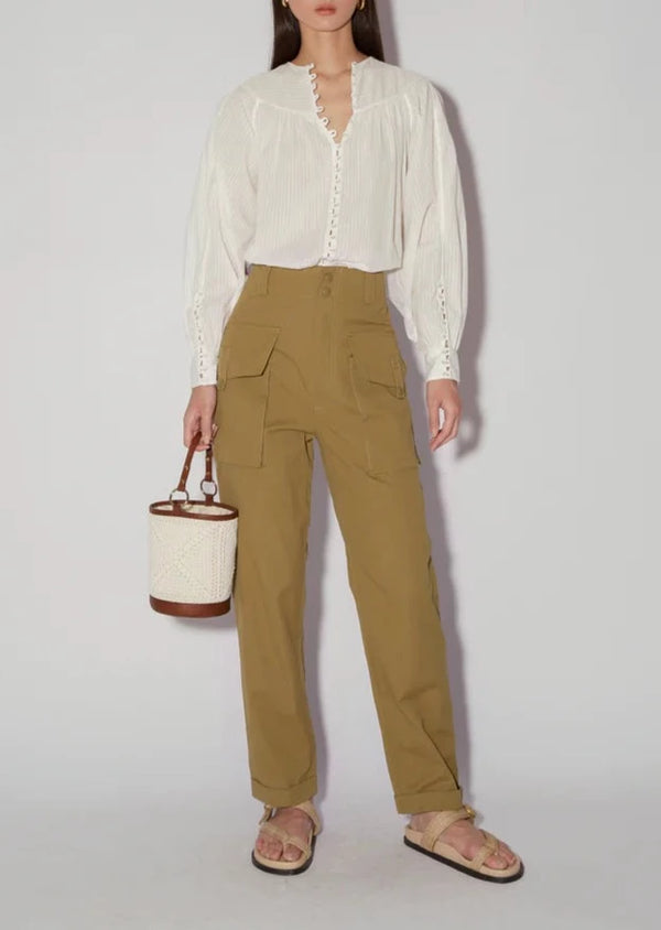 Noelle Pants - Olive - house of lolo