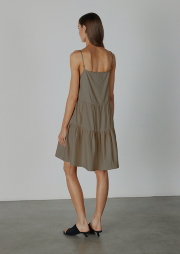 Cool Cotton Tiered Slip Dress - house of lolo