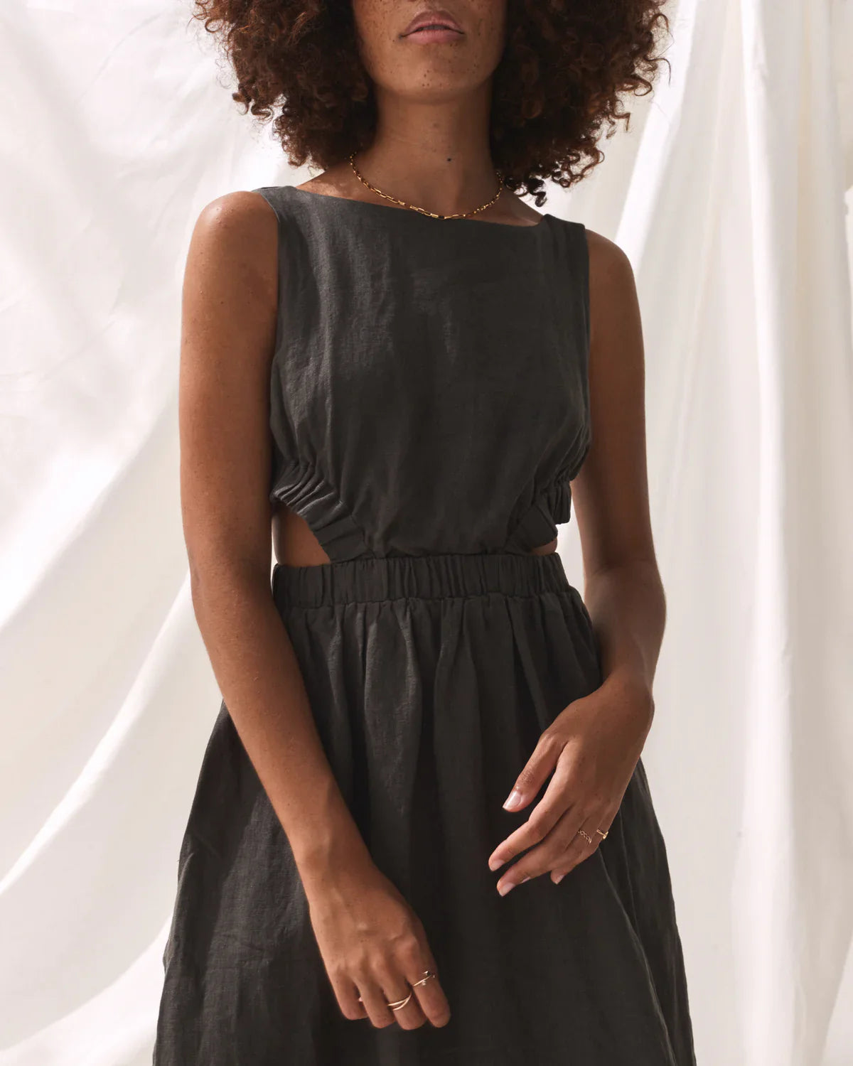 Anzola Dress - Charcoal | house of lolo