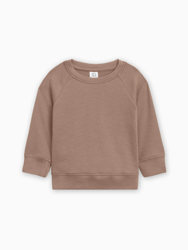 Organic Baby Portland Pullover - Truffle - house of lolo