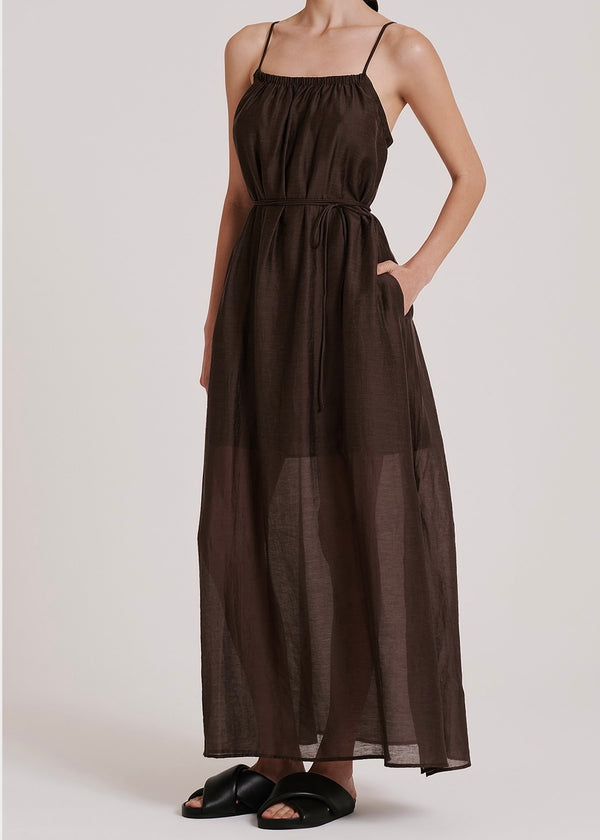 Ziki Maxi Dress - Bark - house of lolo