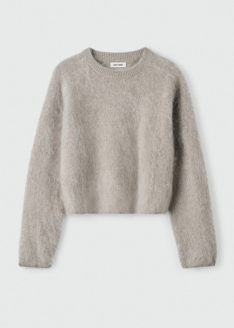 Brushed Crewneck - Greige - house of lolo