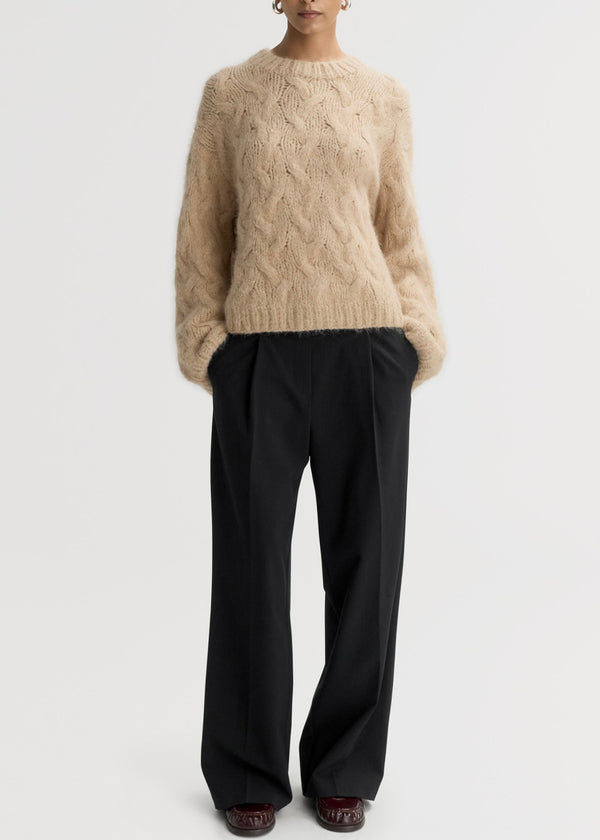 Chunky Cable Knit - Light Camel - house of lolo
