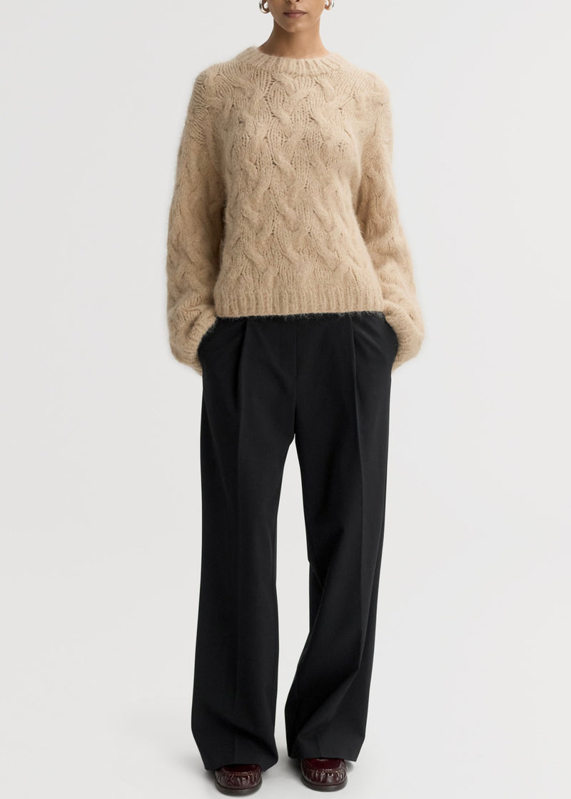 Chunky Cable Knit - Light Camel - house of lolo