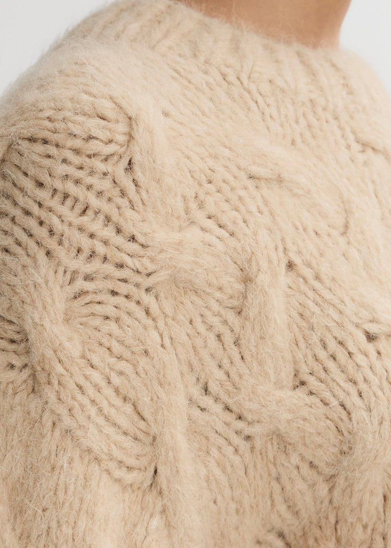 Chunky Cable Knit - Light Camel - house of lolo