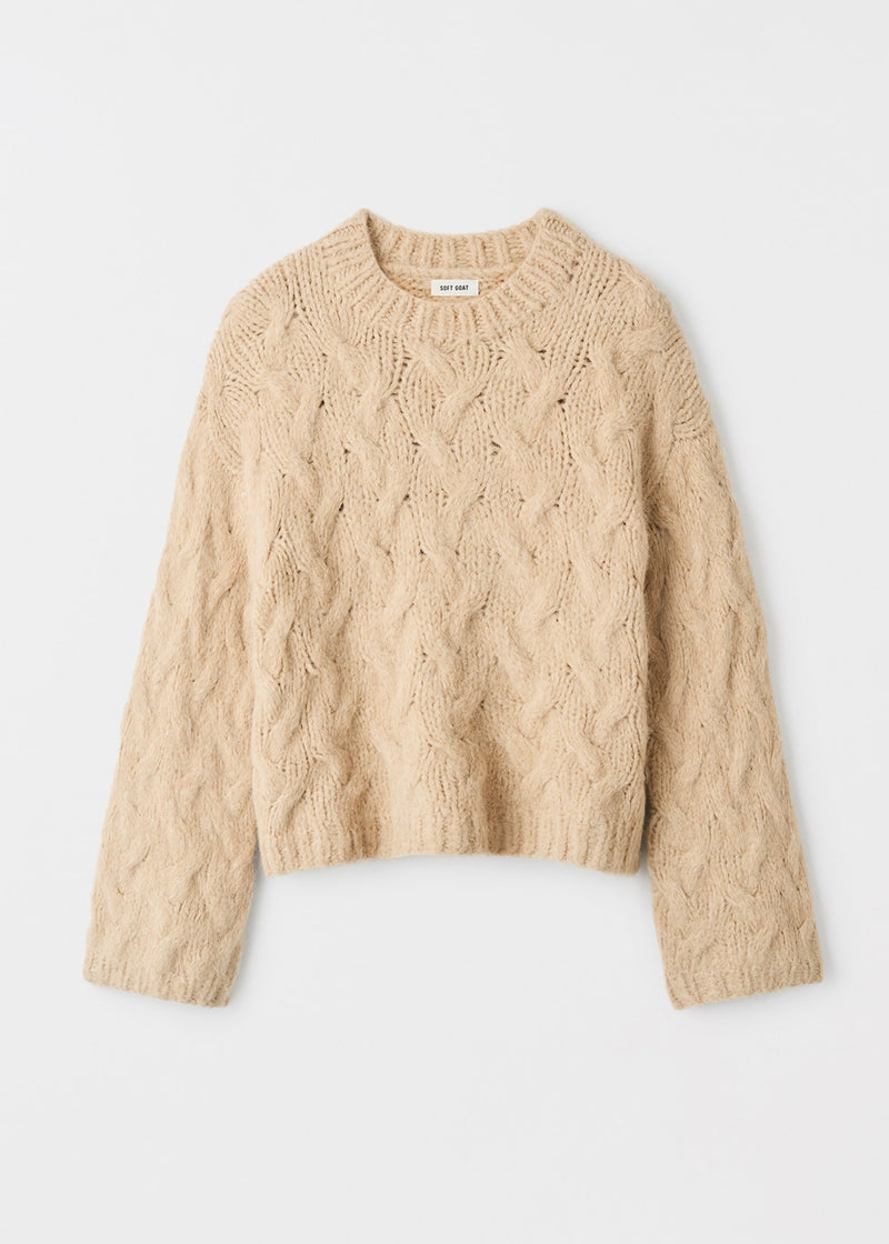 Chunky Cable Knit - Light Camel - house of lolo