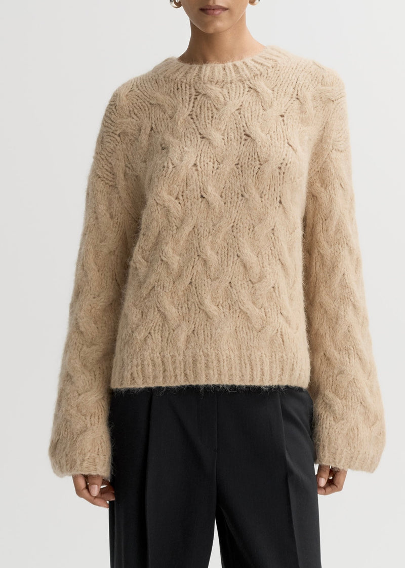 Chunky Cable Knit - Light Camel - house of lolo