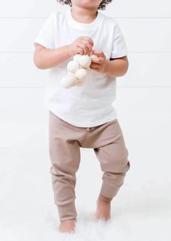 Organic Baby Cruz Joggers - Truffle - house of lolo