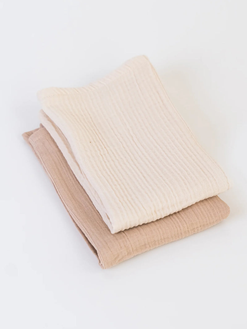 Organic Baby Muslin Burp Cloth (2-pack) - Natural - house of lolo