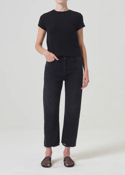 90's Crop Pant (Organic Cotton) - Tar