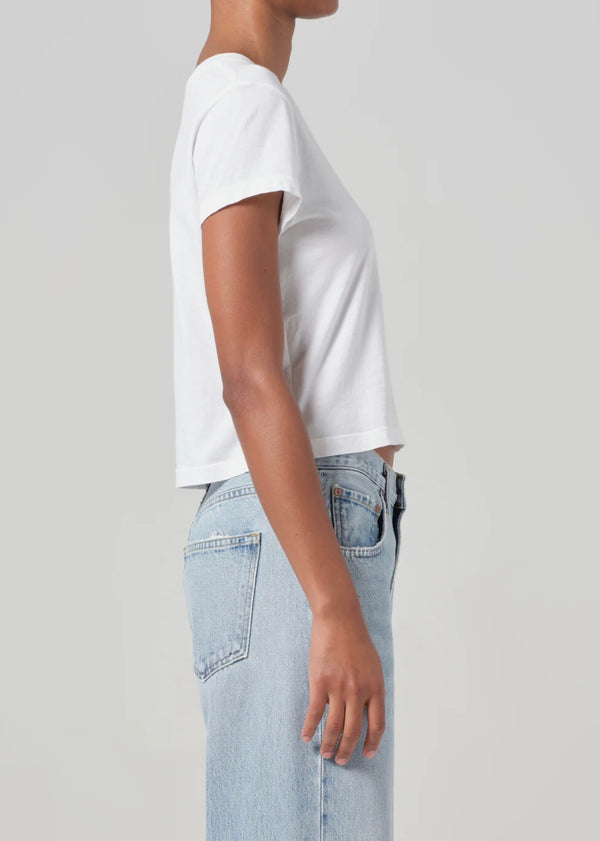 Adine Shrunken Tee - White
