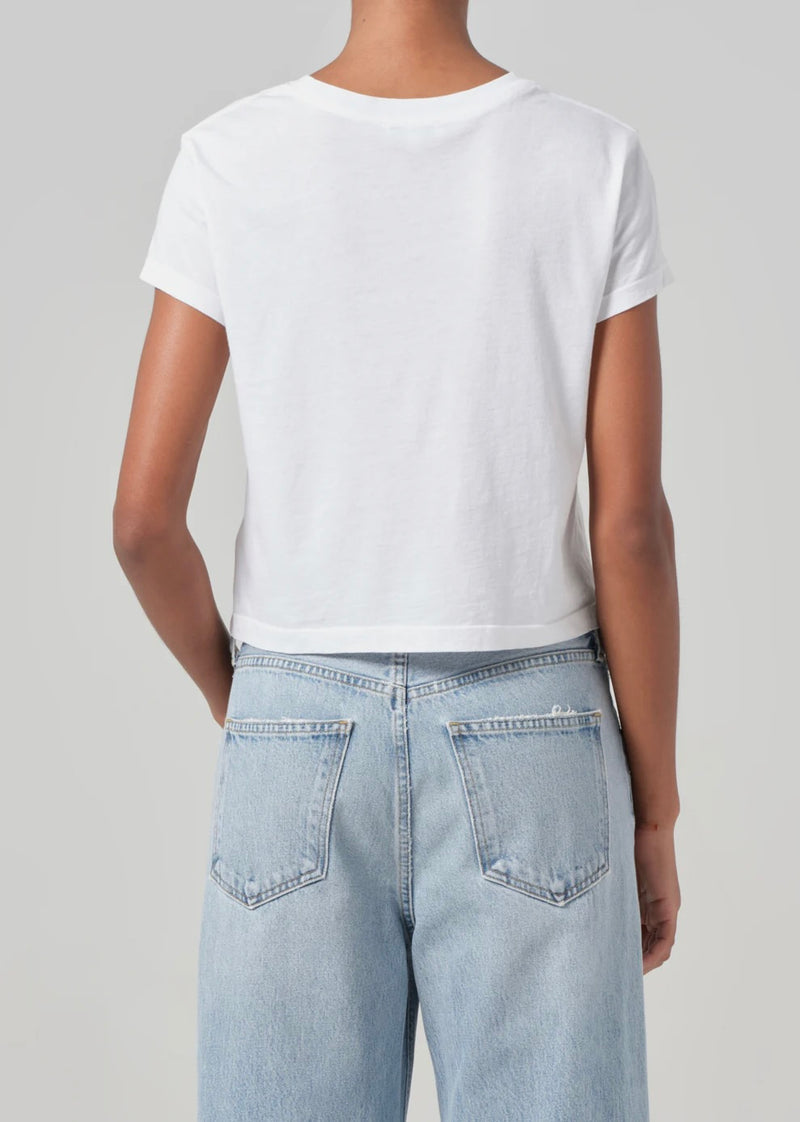 Adine Shrunken Tee - White