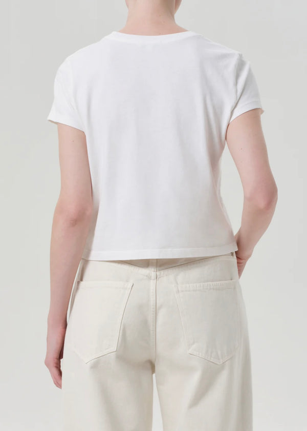 Adine Shrunken Tee - White Ash