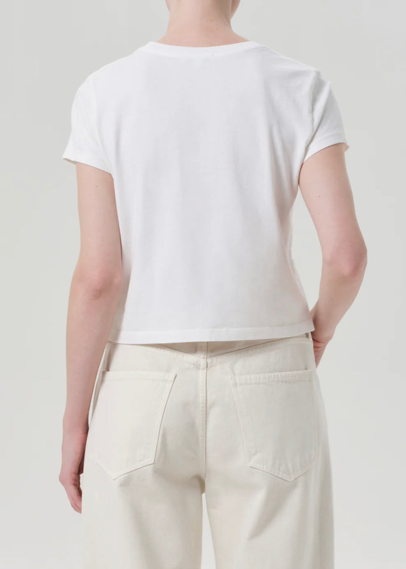 Adine Shrunken Tee - White Ash