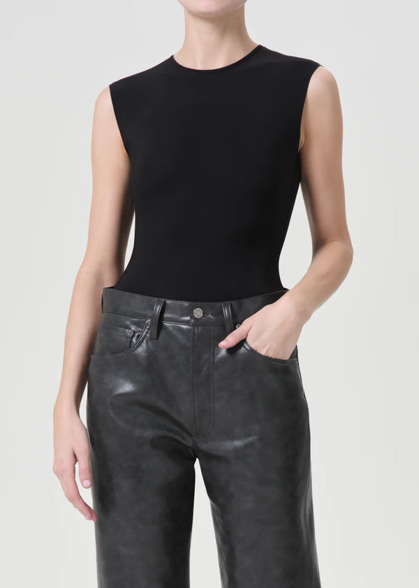 Aura Sleeveless Bodysuit - Black