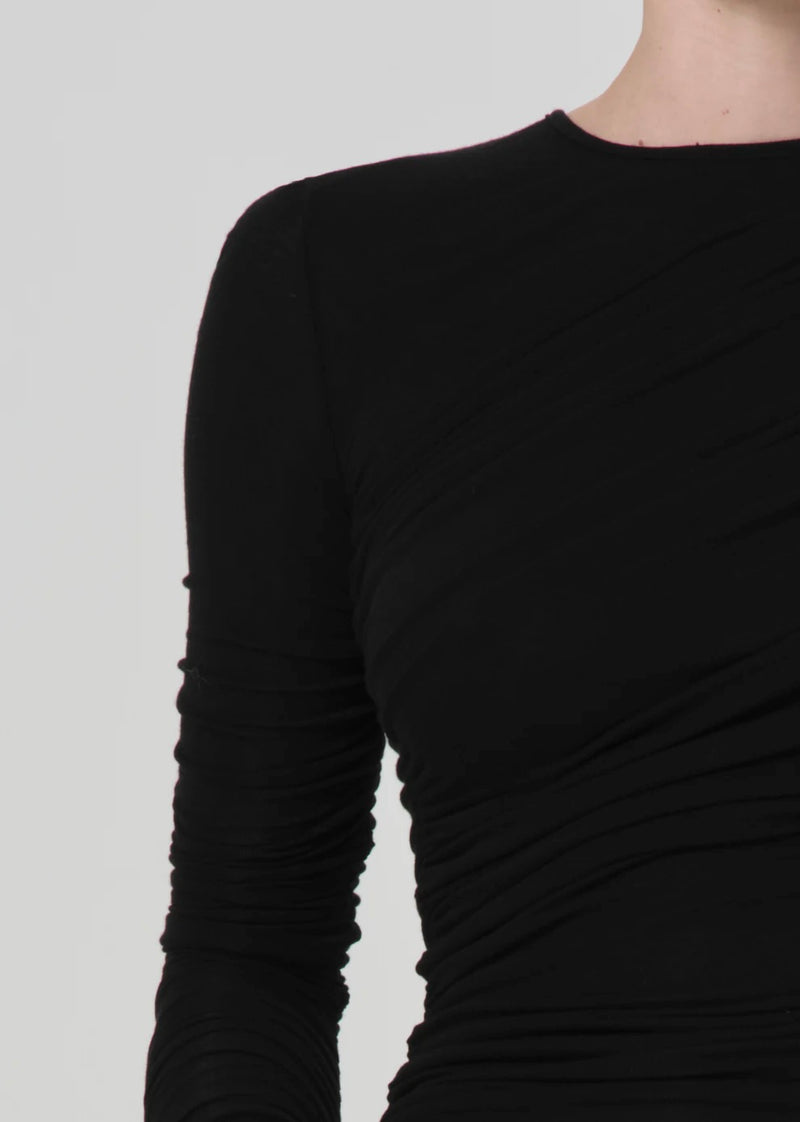 Tania Twist Tee - Black