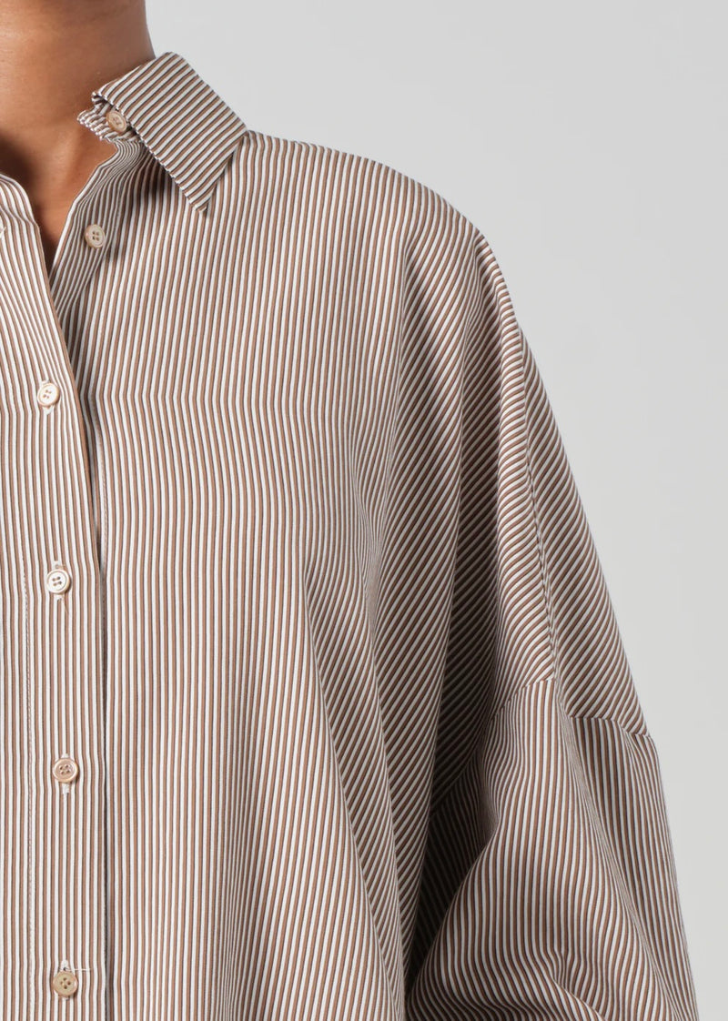 Roux Shirt - Brown & White