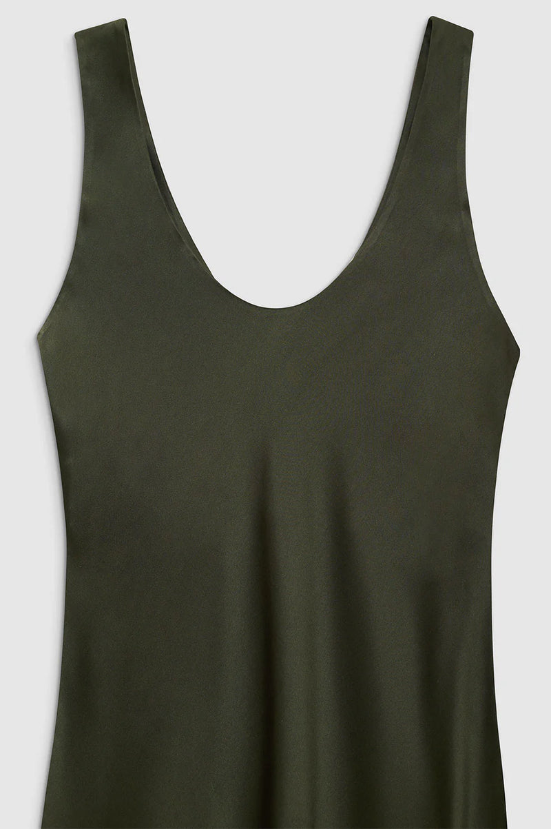 ANINE BING Camille Dress in Dark Olive - Size XS ANINE BING Camille Dress in Dark Olive - Size XS