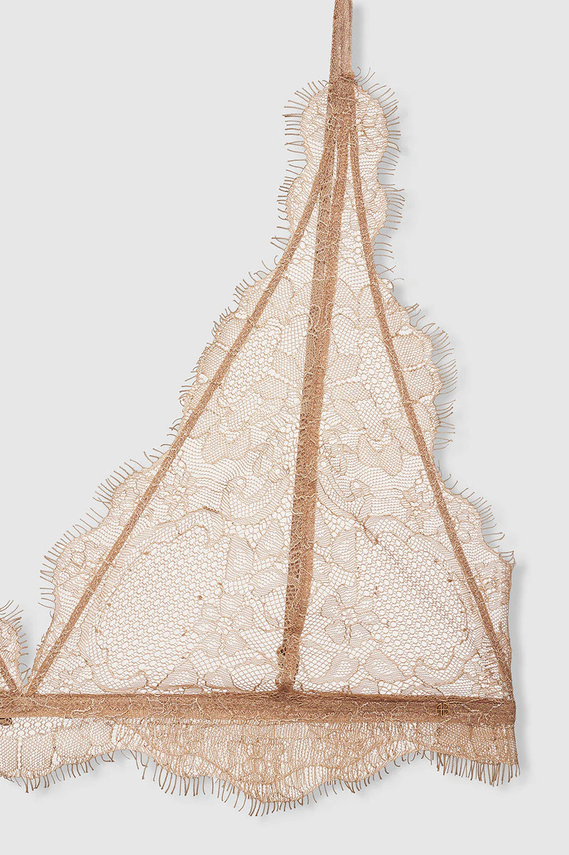 Delicate Lace Bra - Camel - house of lolo