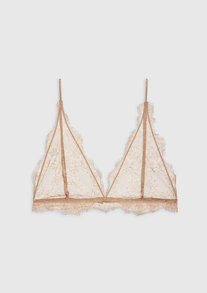 Delicate Lace Bra - Camel - house of lolo