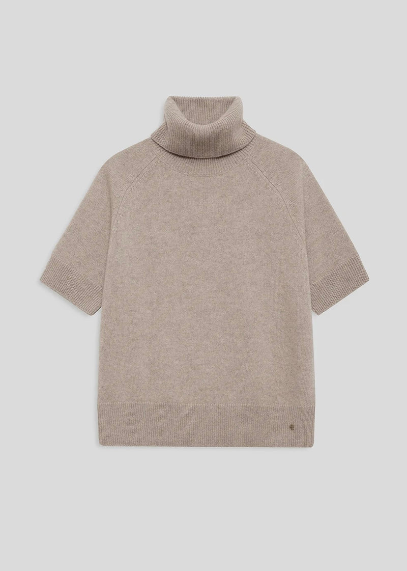 Jackson Turtleneck Sweater - Stone Melange