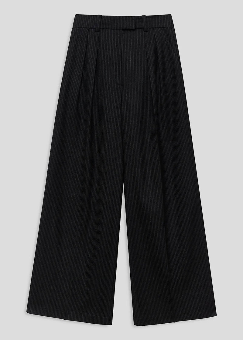 Lou Trouser - Black Pinstripe