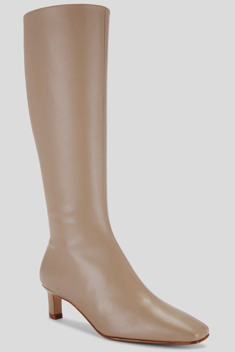 Rory Taupe  Leather Boots - Taupe