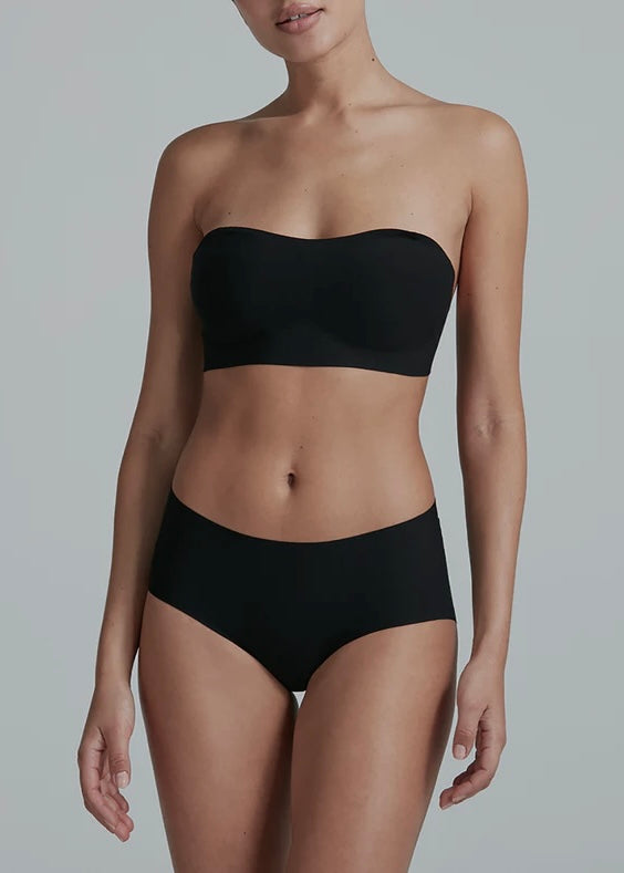 Butter Soft-Support Strapless Bralette - Black