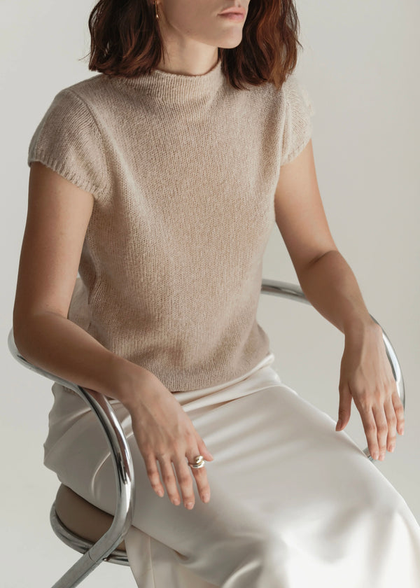 Brigitte Mock Neck - Jute