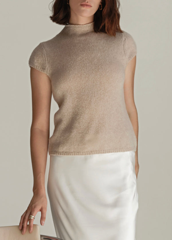 Brigitte Mock Neck - Jute