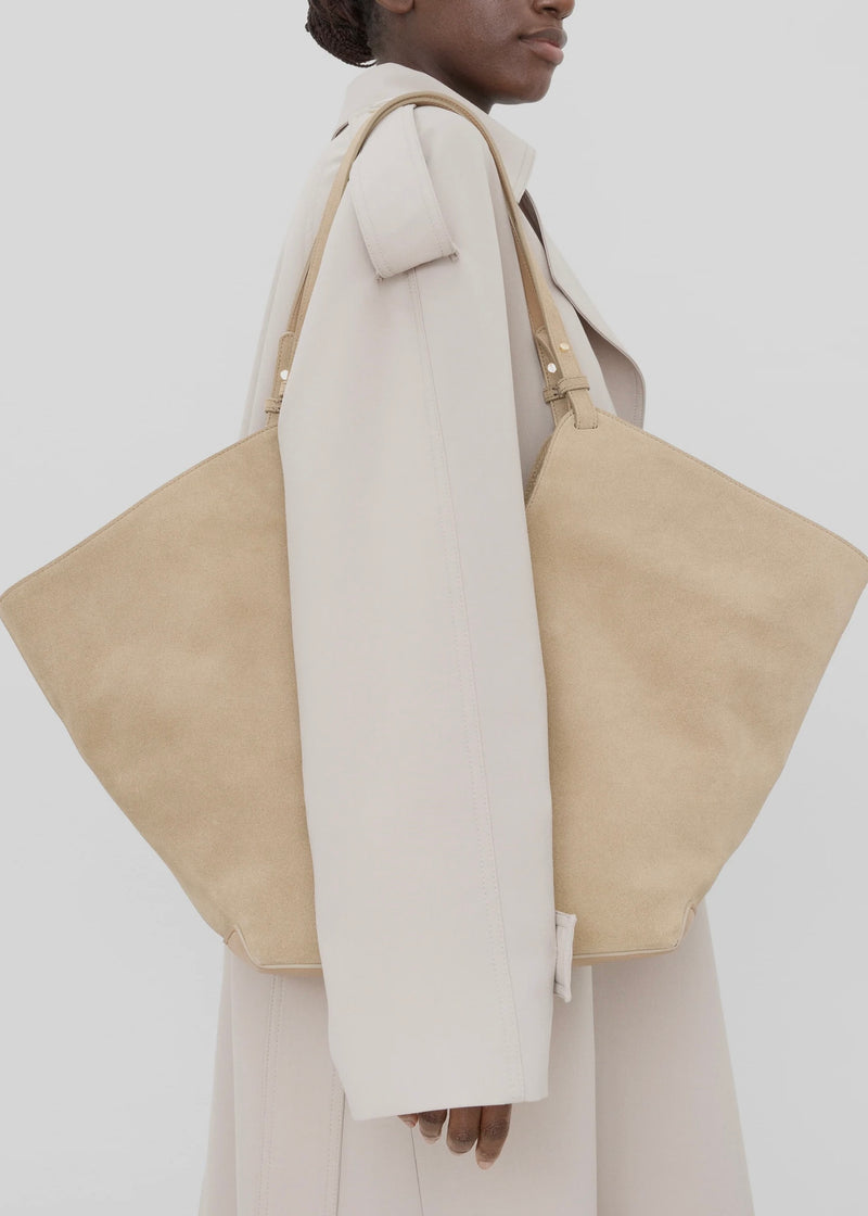 Dahlia Suede Tote Bag - Sand
