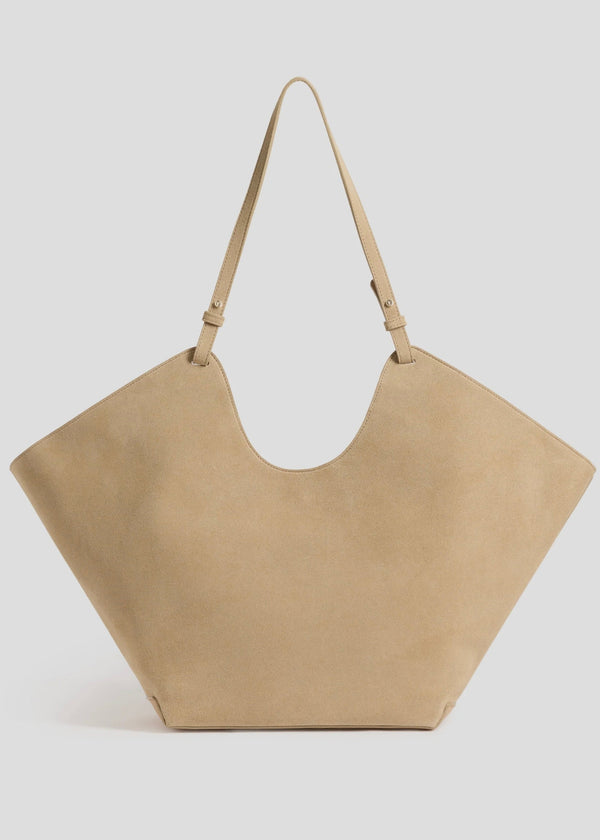 Dahlia Suede Tote Bag - Sand - house of lolo