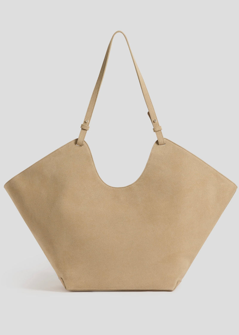 Dahlia Suede Tote Bag - Sand
