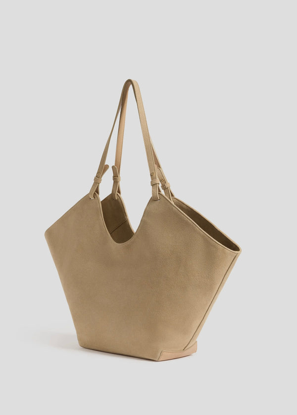 Dahlia Suede Tote Bag - Sand