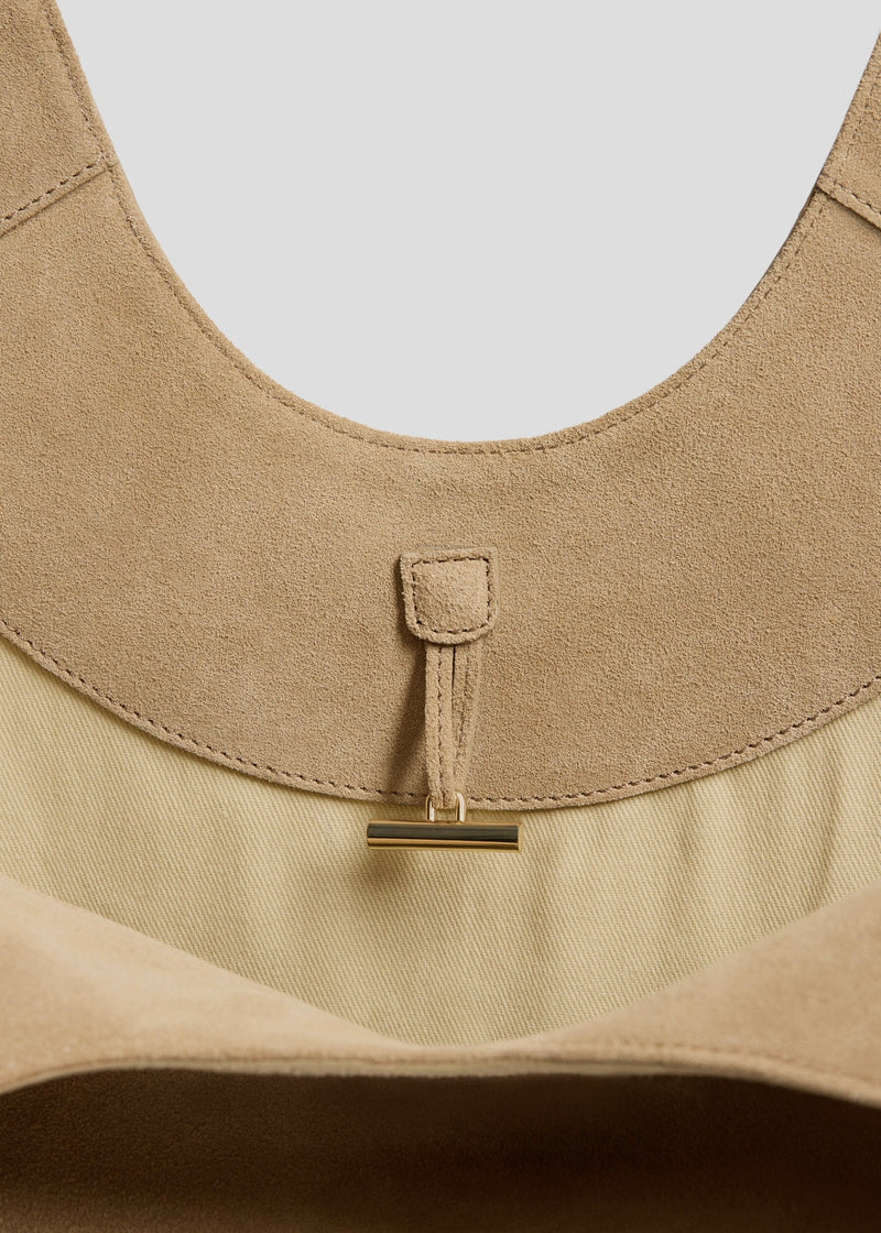 Dahlia Suede Tote Bag - Sand