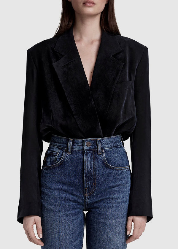 Blazer Bodysuit - Coal