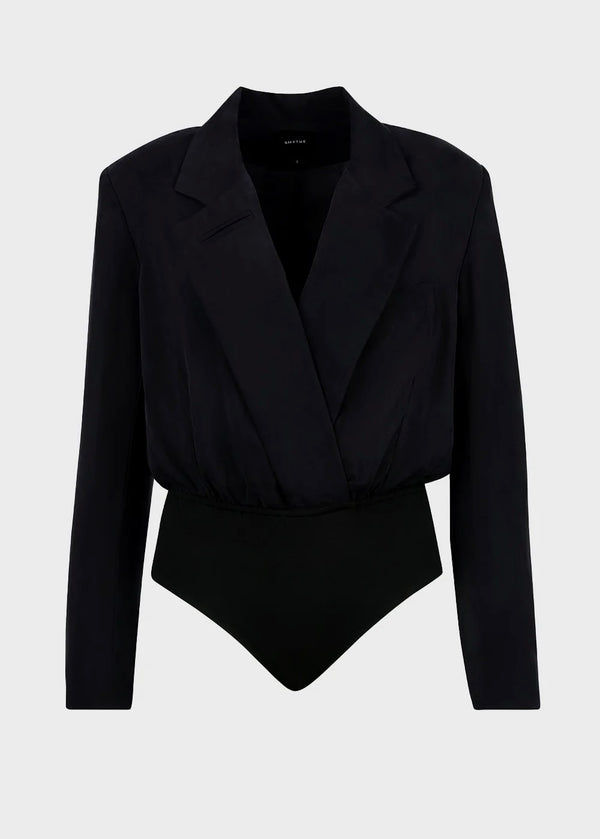 Blazer Bodysuit - Coal
