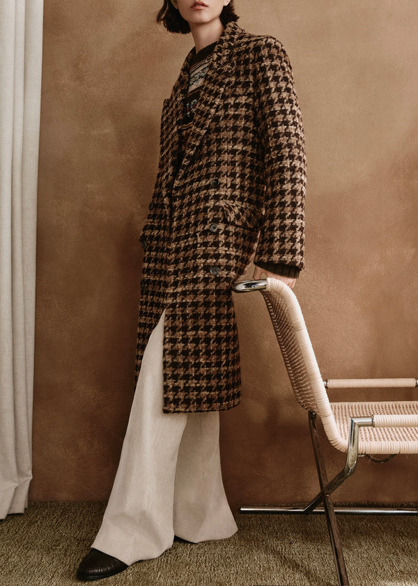 DB Topcoat - Espresso Houndstooth