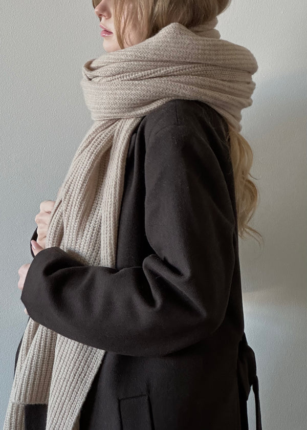 Lynn Cashmere Travel Wrap - Jute