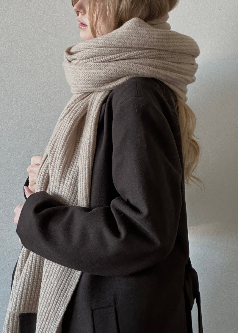 Lynn Cashmere Travel Wrap - Jute