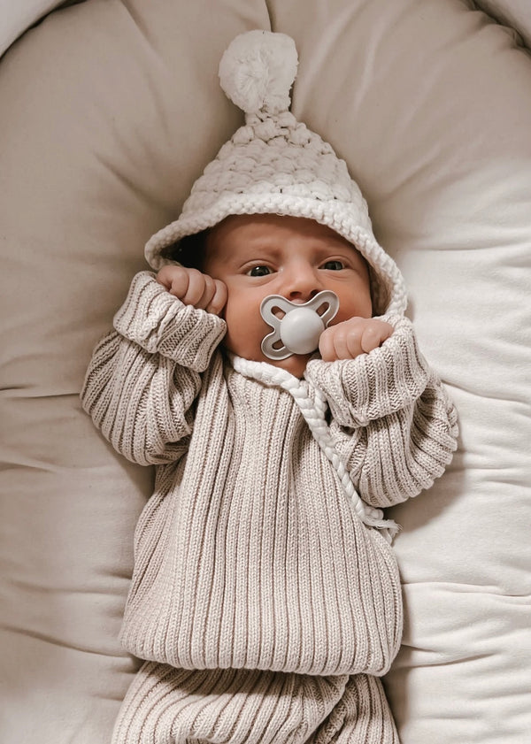 Chunky Rib Leggings - Beige