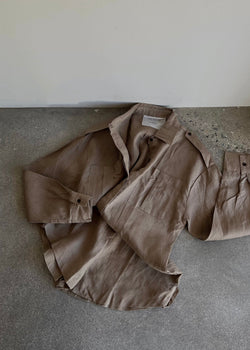 Nash Linen Jumpsuit - Tea