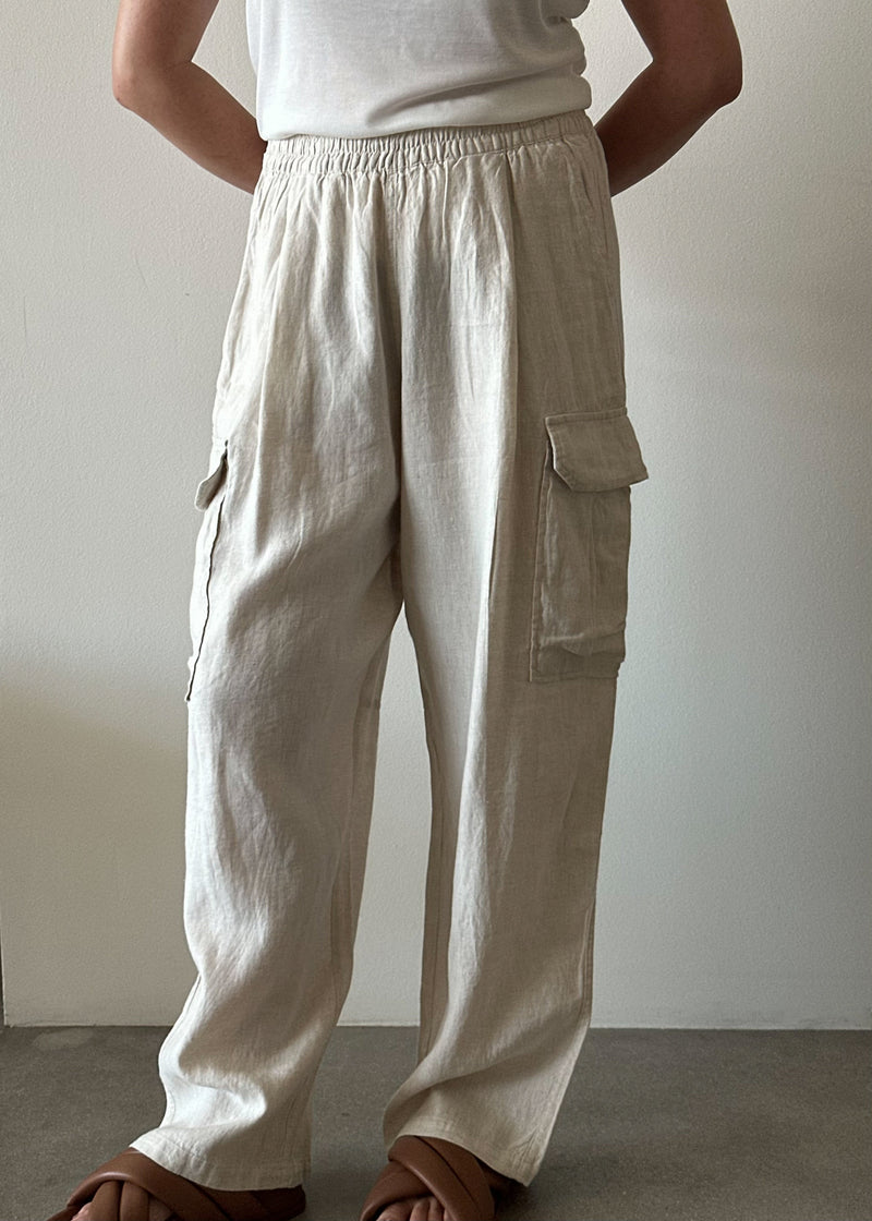 Luca Linen Pants - Natural - house of lolo