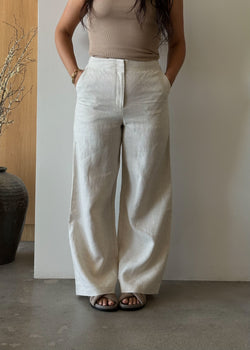 Dalia Linen Pant - Natural - house of lolo