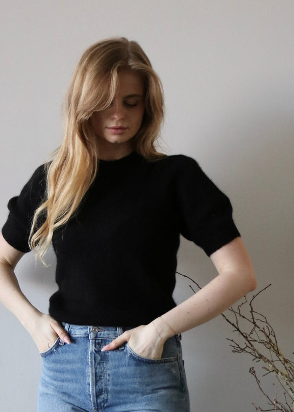 Aria S/S Pullover - Black