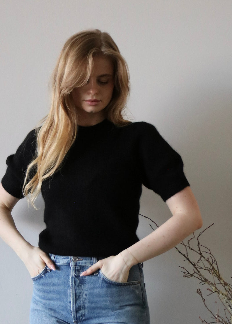 Aria S/S Pullover - Black