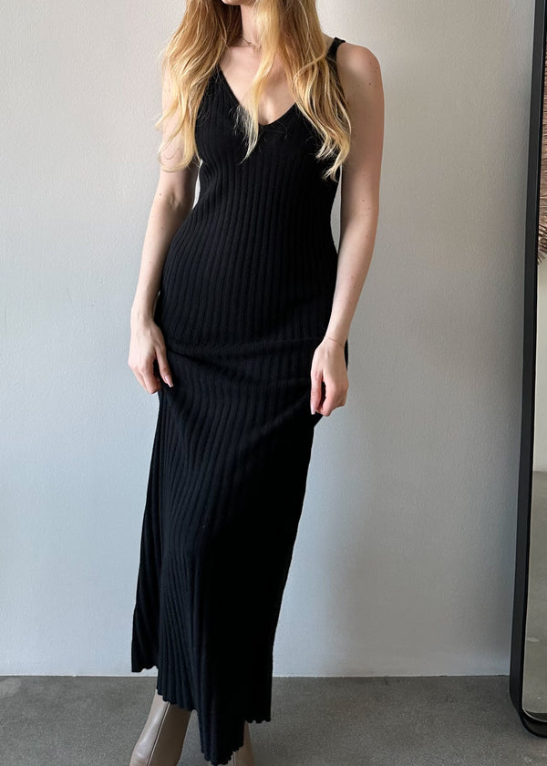 Luisa Tank Maxi Dress - Black