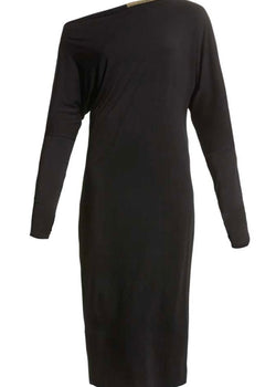 Silk Jersey Slouch Dress
