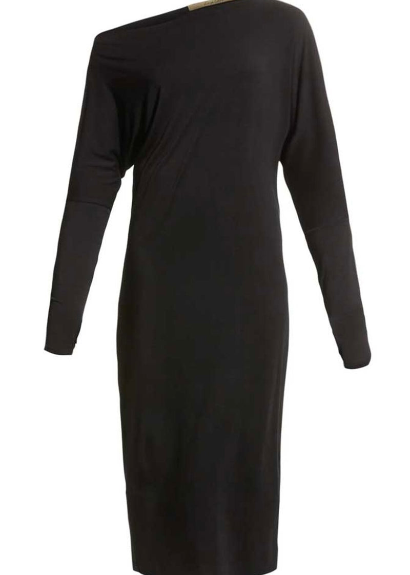 Silk Jersey Slouch Dress